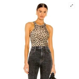 All Saints Jamie Leopard Bodysuit